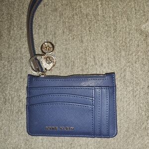 Anne Klein Navy Card Holder with Wristlet